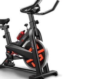 Review SQUATZ Stationary Cycling Bike Exerciser - Indoor Magnetic Exercise Bicycle With Training Console
